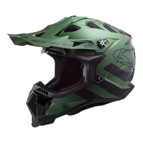 LS2 MX700 Subverter Evo Cargo Helmet - Matte Green/Black