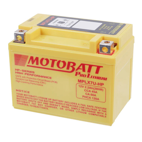 Motobatt Pro Lithium MPLX7U-Hp Motorcycle Battery