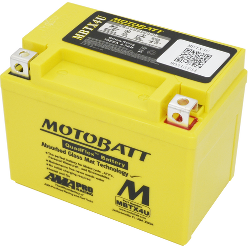 Motobatt MBTX4U Quadflex 12V Motorcycle Battery 10