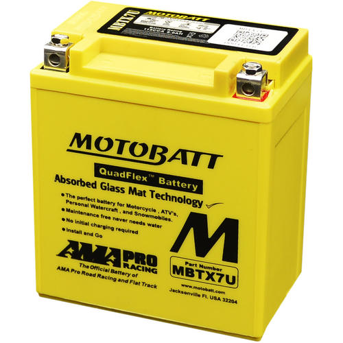 MBTX7U Motobatt Quadflex 12V Motorcycle Battery