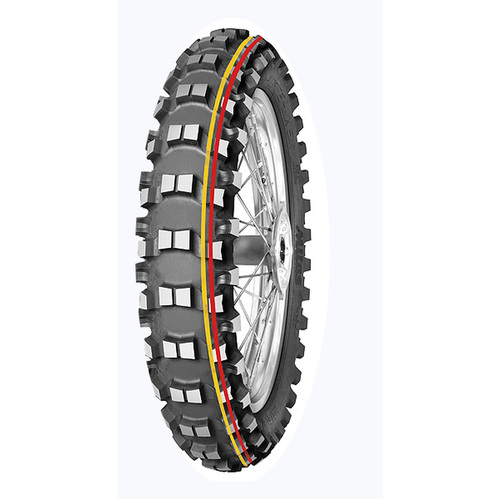 Mitas Terraforce Mx Soft-Med Motocross Red& Yllw Stripe Tyre Rear 110/100-18 64M