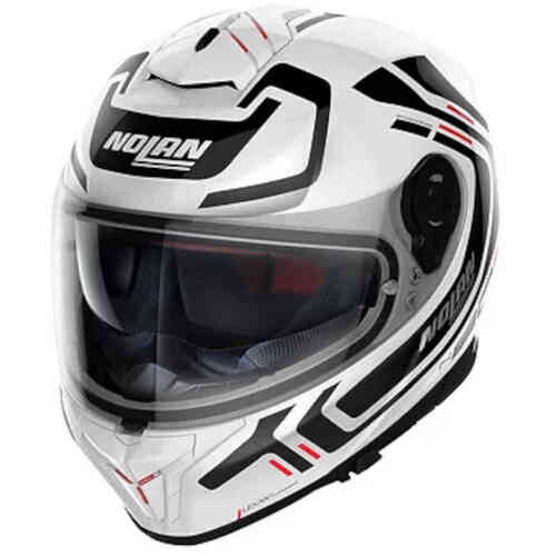 Nolan N80-8 Ally N-Com  Helmet - White/Black