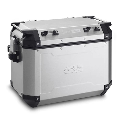 Givi Motorcycle Trekker 48 Litre Outback Right Side- Cases - Silver