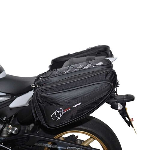 Oxford P50R XR Series Road Motorcycle Panniers - Black