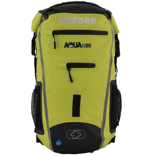Oxford Aqua B-25 Waterproof Backpack 25L - Black/Fluro