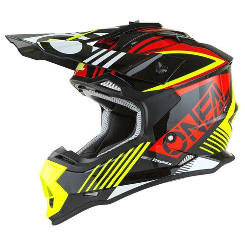 O'Neal 2022 Youth 2 SRS Rush V.22 Motorcycle Helmet - Red/Neon Yellow