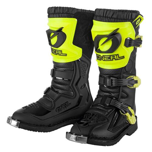 O'Neal 2023 Yputh Rider Pro Boots - Neon Yellow/Black 