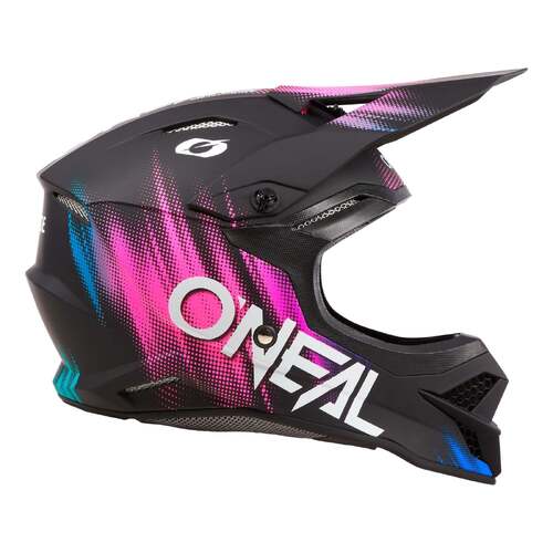 Oneal 24 3SRS Voltage V.24 Motorcycle Helmet  - Black/Pink  (Sm)