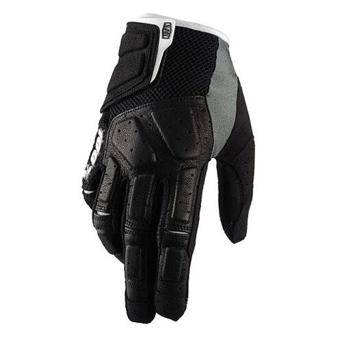 100% Simi MTB Motorcycle Gloves - Black