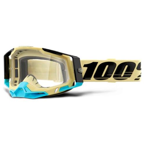 100% Racecraft 2 Airblast Motorcycle Goggle - Clear Lens