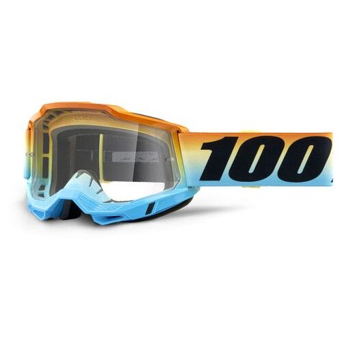 100% Accuri2 Off Road Motorcycle  Goggle Sunset Clear Lens