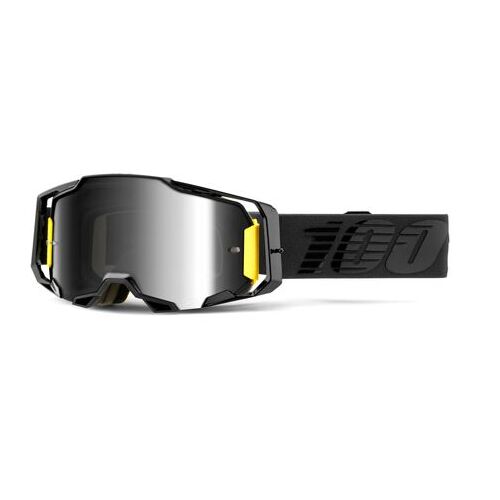100% Armega Off Road Motocycle Goggle Nightfall Mirror Silver Lens