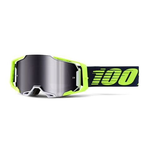 100% Armega Off Road Motocycle Goggle Deker Mirror Silver Lens