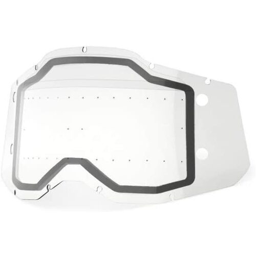 100% Armega Off Road Motocycle Goggle Forecast Lens Dual Pane Clear