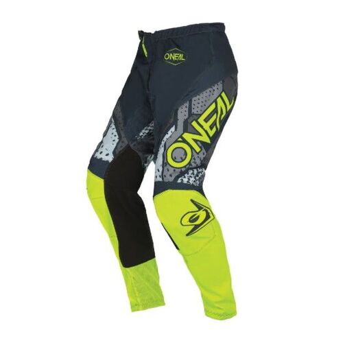 O'Neal 2022 Element Camo V.22 Pants - Grey/Neon Yellow