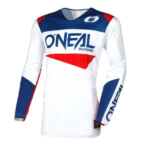 Oneal 24 Hardwear Air Jersey Slam V.24 White/Blue/Red (Lg)