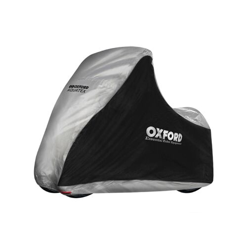 Oxford Aquatex Motorcycle Cover Mp3 - Black/Silver