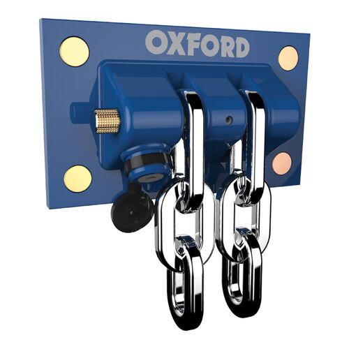 Oxford Docking StationMotorcycle Wall Anchor - Blue (New)
