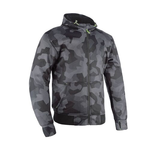 Oxford Super Hoodie 2.0 Mens Motorcycle Jacket Grey /Black Camo 