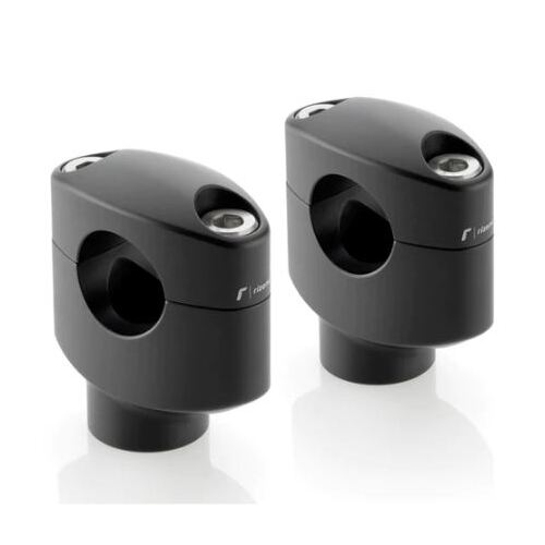 Rizoma Motorcycle Handlebar Risers 1" x 42mm - Black