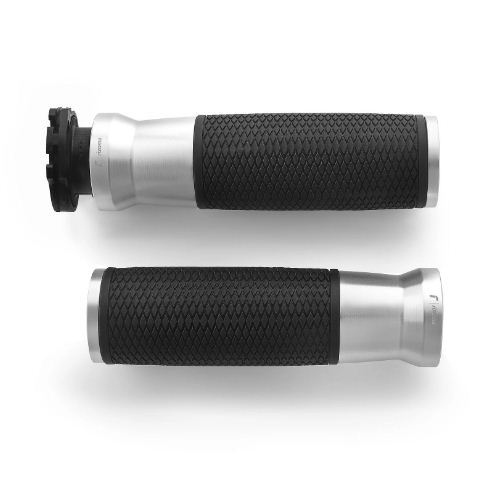 Rizoma Urlo 22mm Motorcycle Grips GR222A - Silver