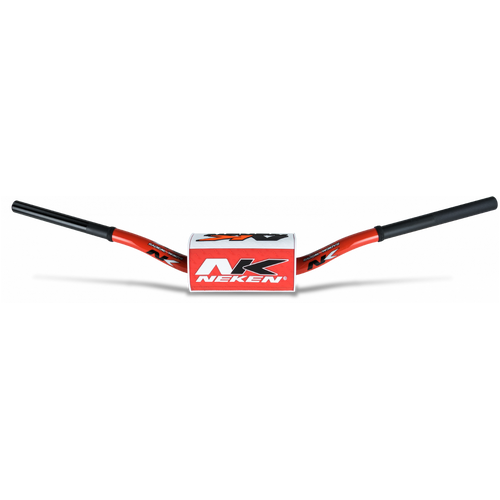 Neken Off Road Motorcycle Handlebar Conical Red/White - High