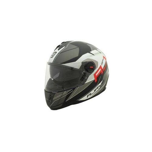 Rjays GP4 TSS Pilot Helmet Matt Black /White /Titanium Grey Medium