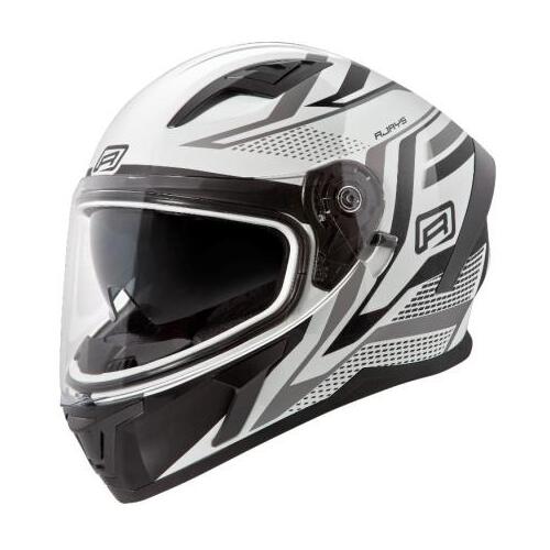 Rjays Apex III Road Motorcycle Helmet Ignite White /Black (Xs)