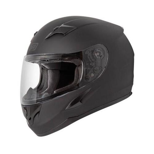 Rjays Grid Road Motorcycle Helmet Matt Black (Lg)