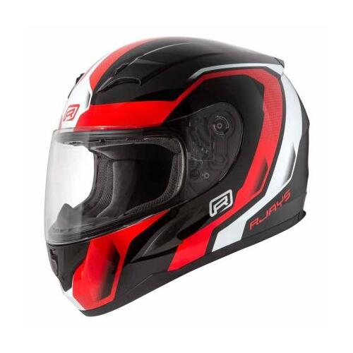 Rjays Grid Motorcycle Helmet Gloss Black /Red (2Xl)