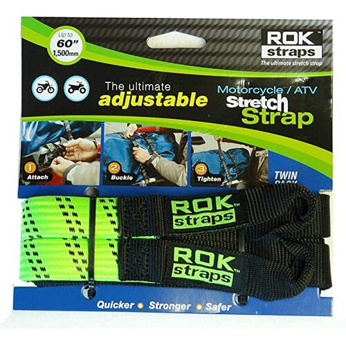 Rok Strap_450 To 1500 25Mm Wide_Hi-Vis Green + Black Stripes