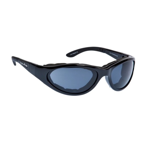Ugly Fish RS03282 Glide Shiny Black Frame Smoke Lens Goggles