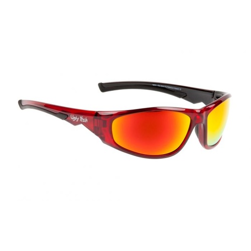 Ugly Fish Rs2044 Torpedo Red Frame Red Revo Lens Sunglasses