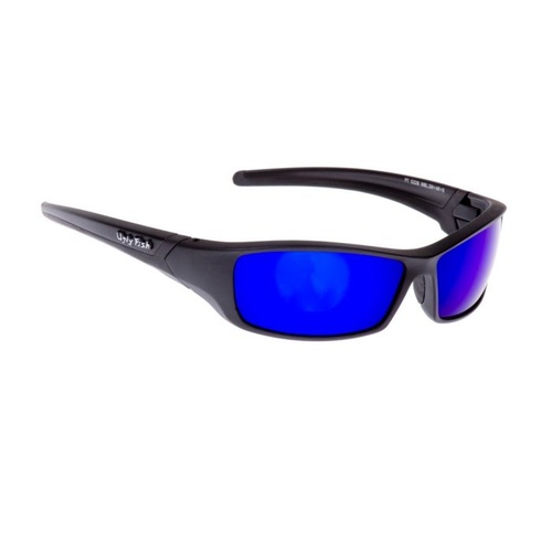 Ugly Fish RS5228 Matt Black Frame Blue Revo Lens Sunglasses
