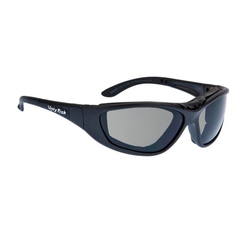 Ugly Fish RS707 Ultimate Standard Matte Black Frame Smoke Lense Goggles