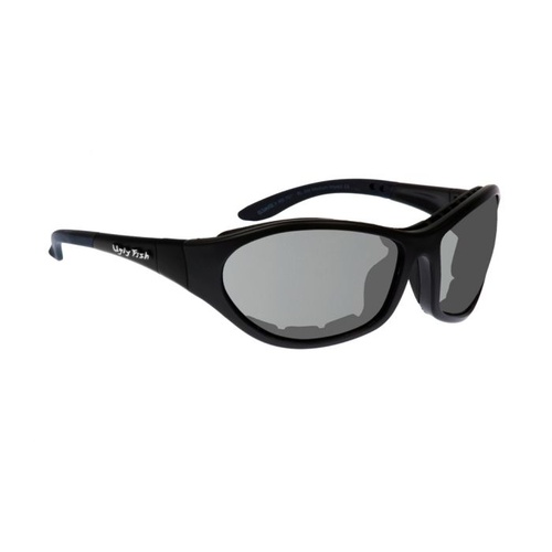 Ugly Fish RS909 Cruize Standard Shiny Black Frame Smoke Lens Goggles