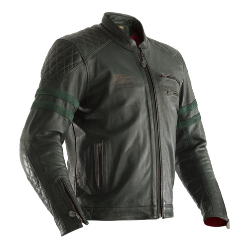 RST Hillberry Tt Ce Leather Jacket Green