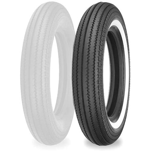 Shinko E270 White Wall Motorcycle Tyre Front/Rear 4.00-18 64H T/T