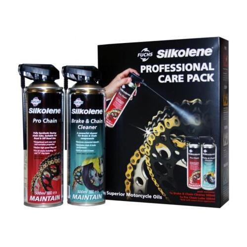 Silkolene Professional Chain Care Spray Aerosol Pack 2X500ML