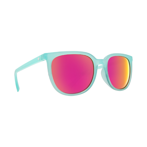 Spy Optic Fizz Translucent Seafoam Pink Spectra Lens Sunglasses