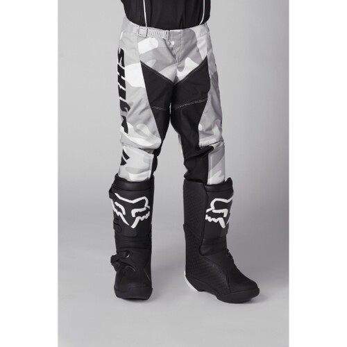 Shift 2021 Youth G.I. Fro White Racing Pant Le   Black Cam