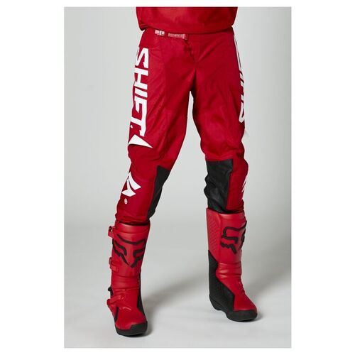 Shift Youth White Label Trac Pant -Red