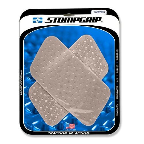 Stompgrip Universal Quad Motorcycles Tank Grips Volcano Clear