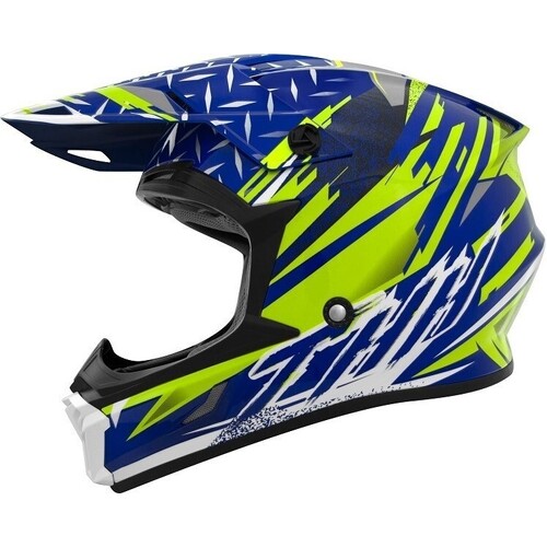 Thh Youth T710X Assault Motorcycle Helmet -  Matte Blue/Yellow