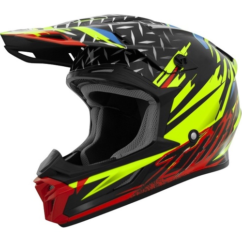 Thh Adult T710X Assault Motorcycle Helmet -  Yellow/Red