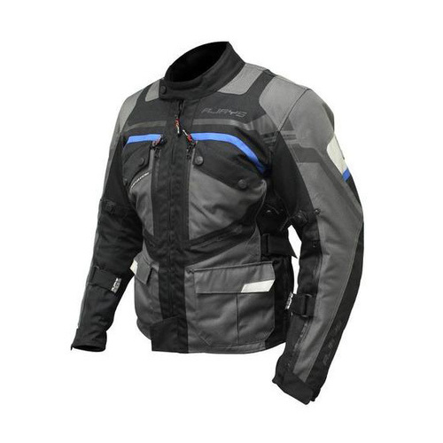 Rjays Dune Motorcycle Jacket Mens Grey/Blue/Black (Xs)