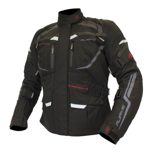 Rjays Voyager V Ladies Comfort Fit Motorcycle Textile Jacket -Black
