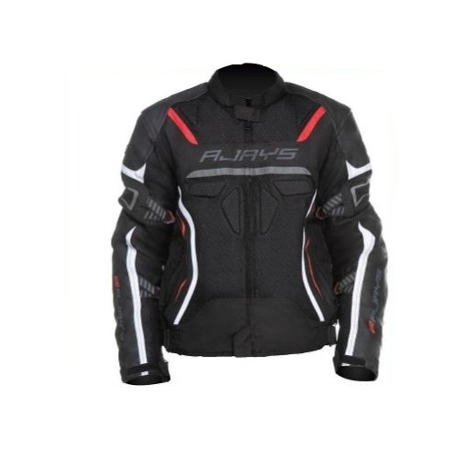 Rjays Air - Tech Motorcycle Textile Jacket - Black/White