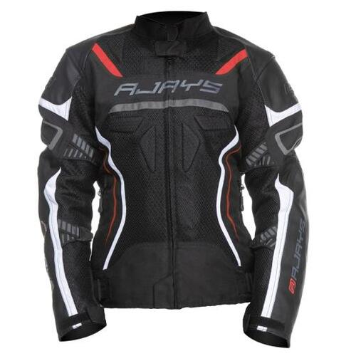 Rjays Air - Tech Ladies Motorcycle Textile Jacket - Black/White