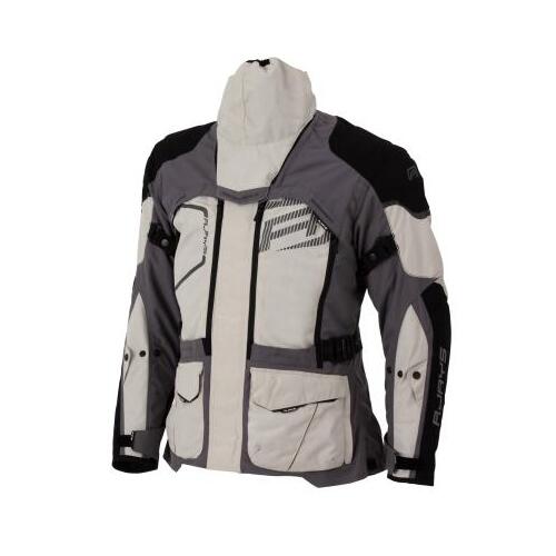Rjays Adventure Textile Motorcycle Jacket Grey/Black (Lg)
